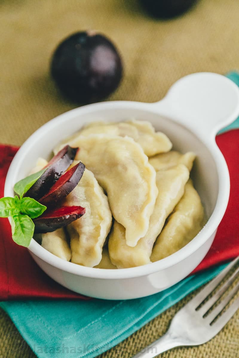 Plum Vareniki (Plum Pierogies)