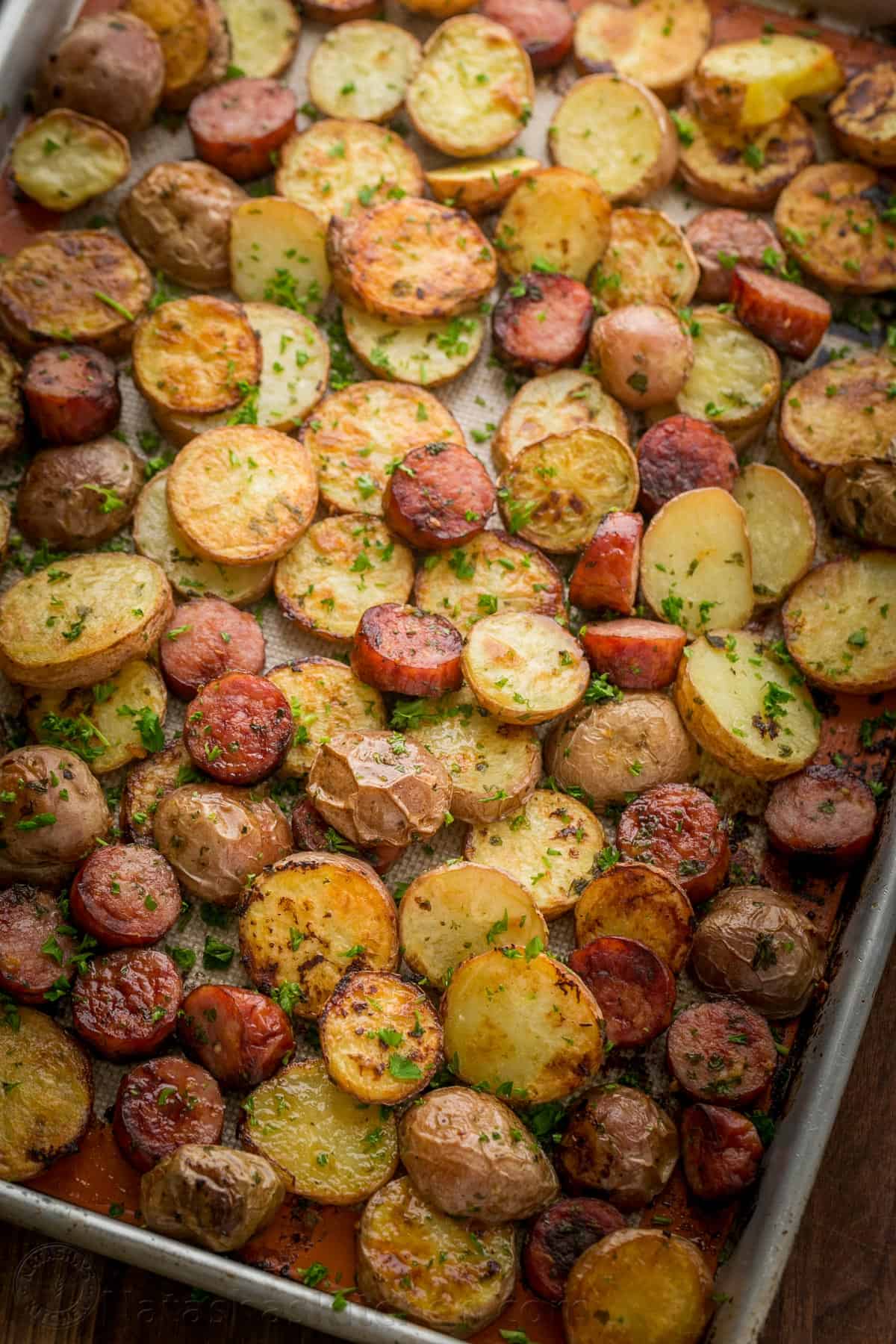 Roasted Potatoes and Kielbasa (One-Pan Recipe)