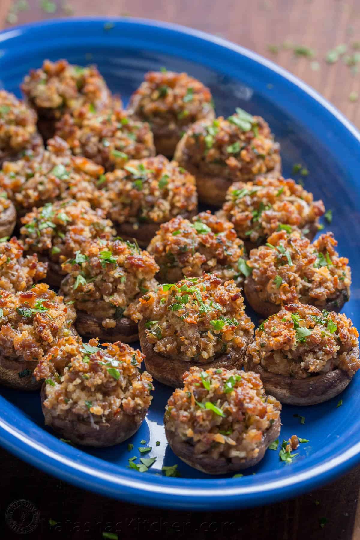 Sausage Stuffed Mushrooms