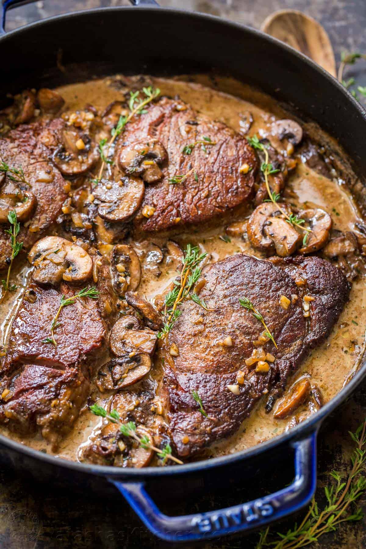 Filet Mignon Recipe in Mushroom Sauce (VIDEO)
