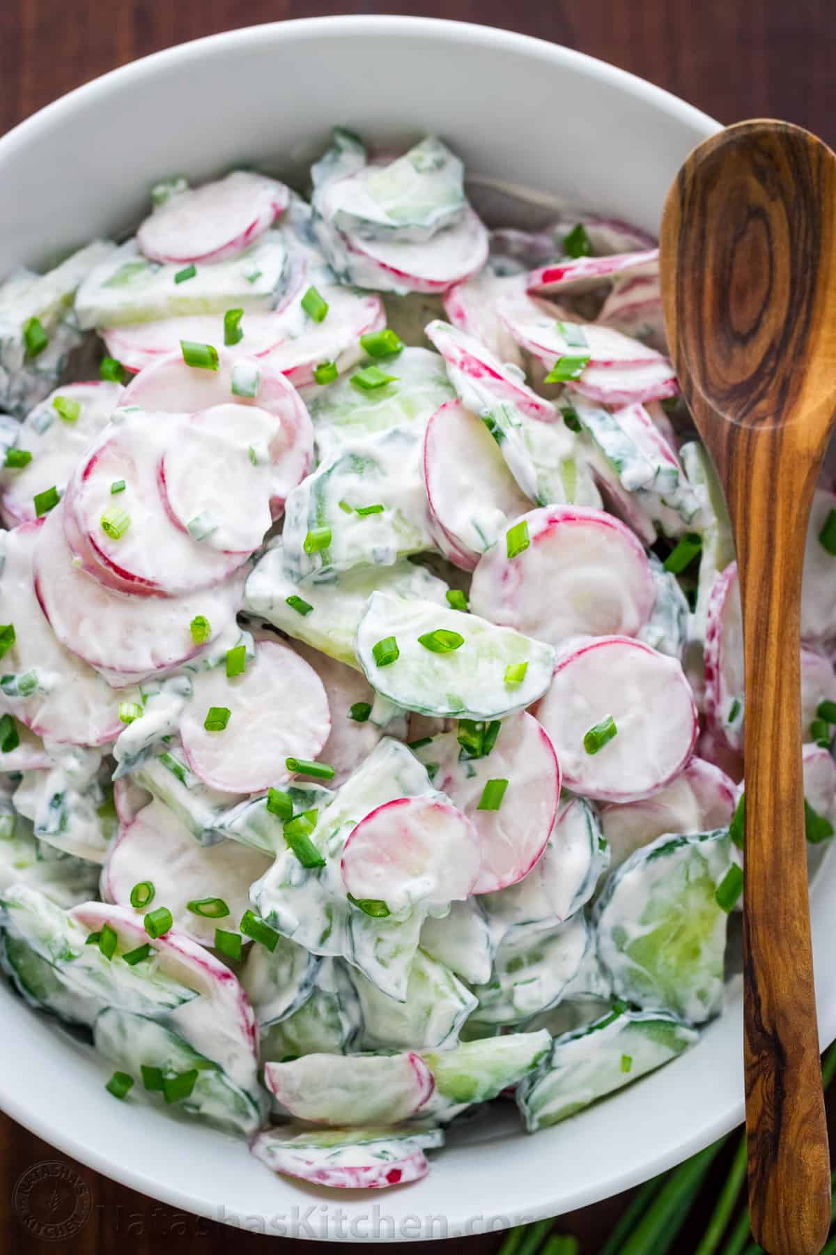 Creamy Cucumber Radish Salad Recipe