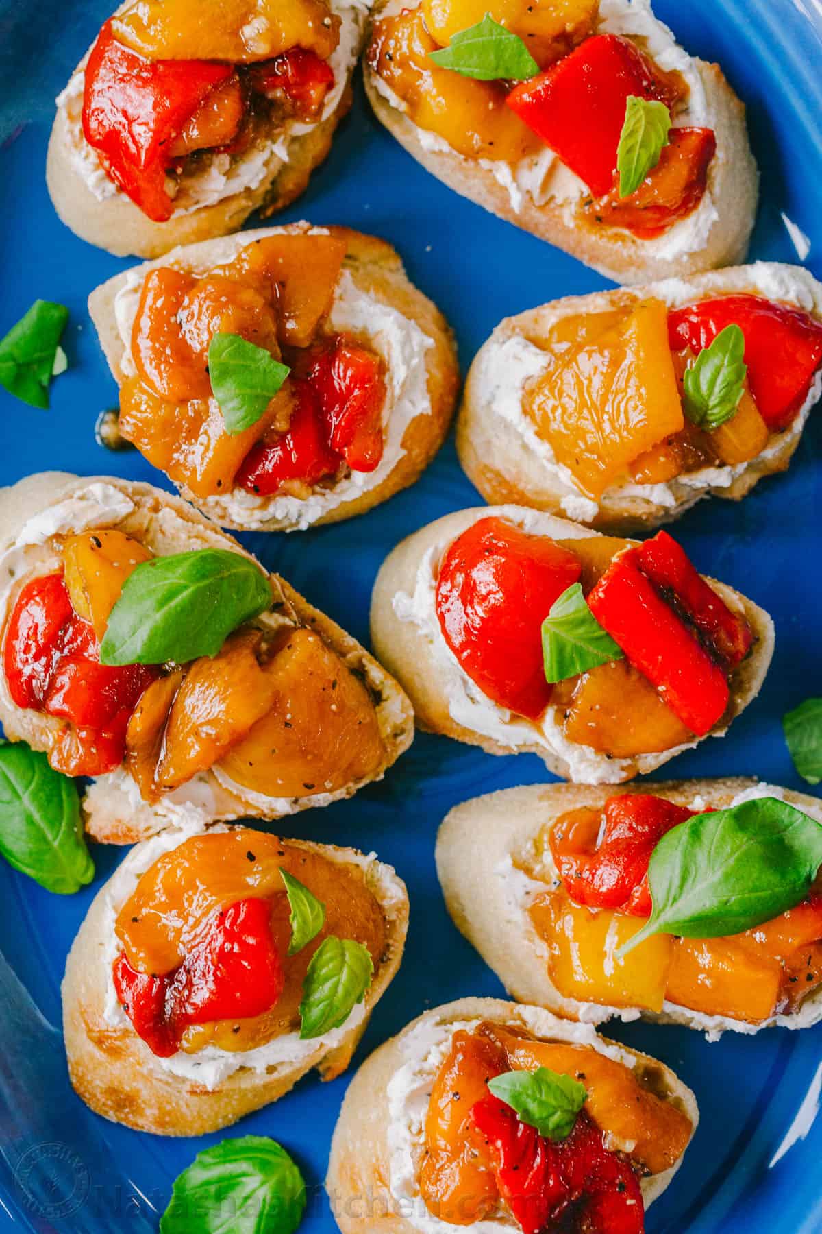 Roasted Pepper Bruschetta