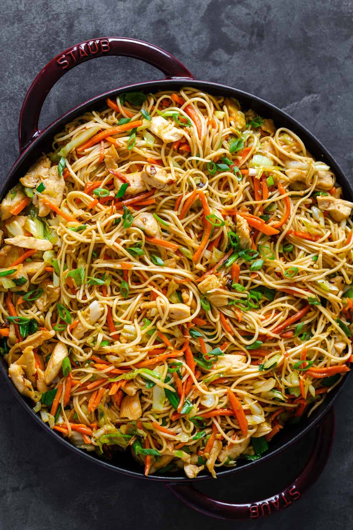 Chicken Chow Mein with the Best Chow Mein Sauce