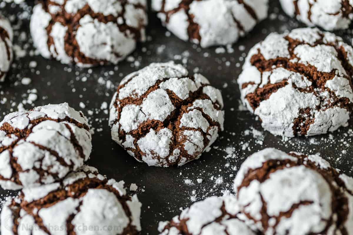Chocolate Crinkle Cookies