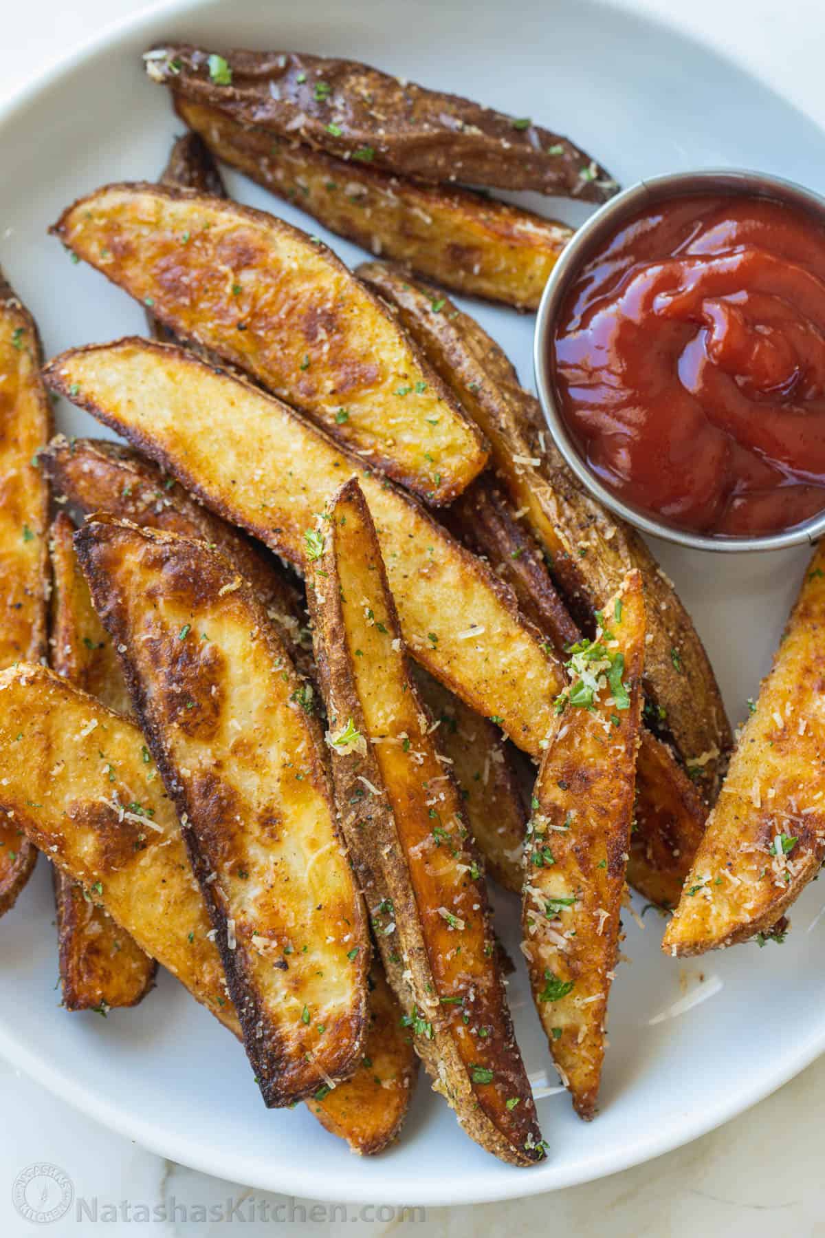Crispy Baked Potato Wedges Recipe
