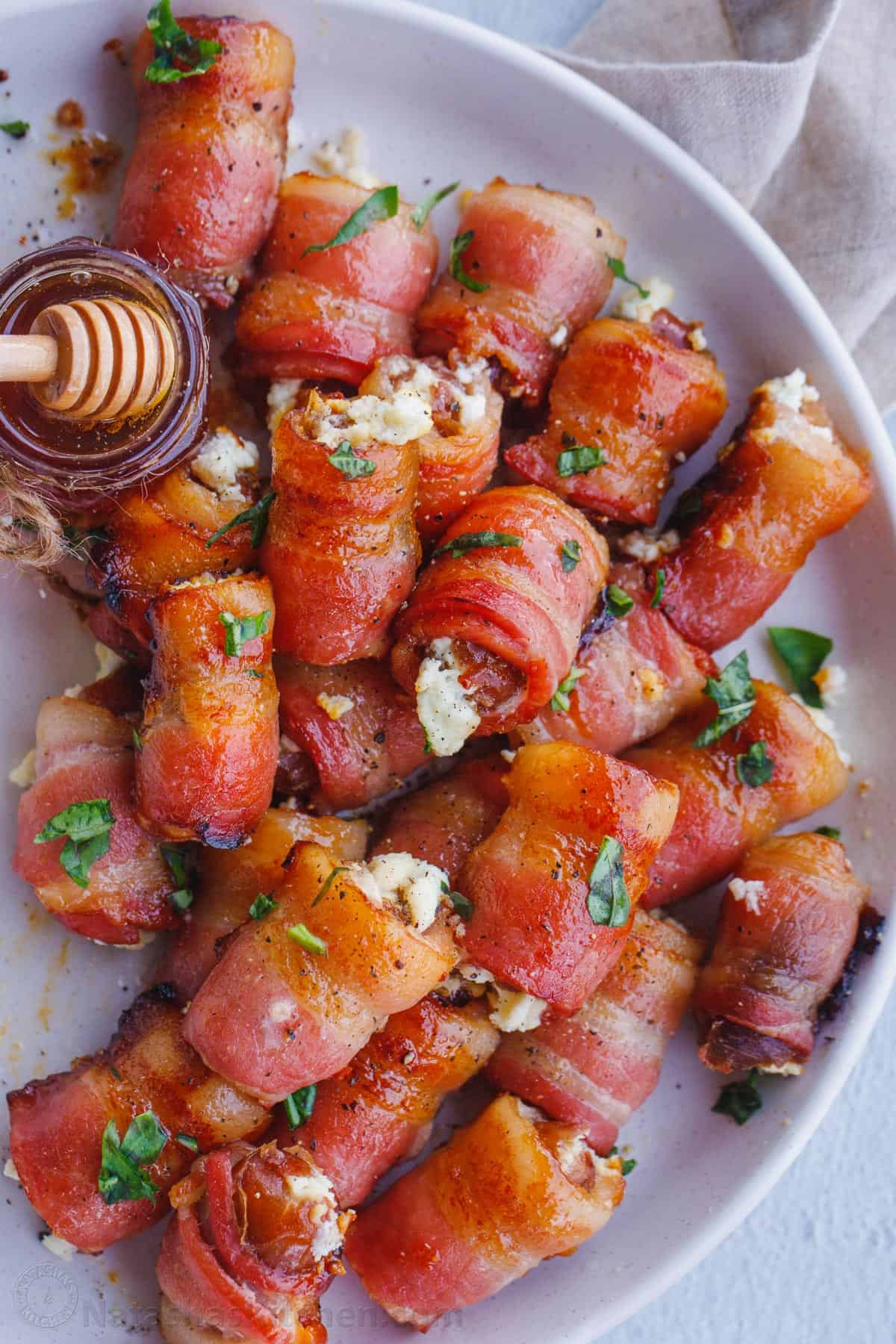 Bacon Wrapped Stuffed Dates Recipe