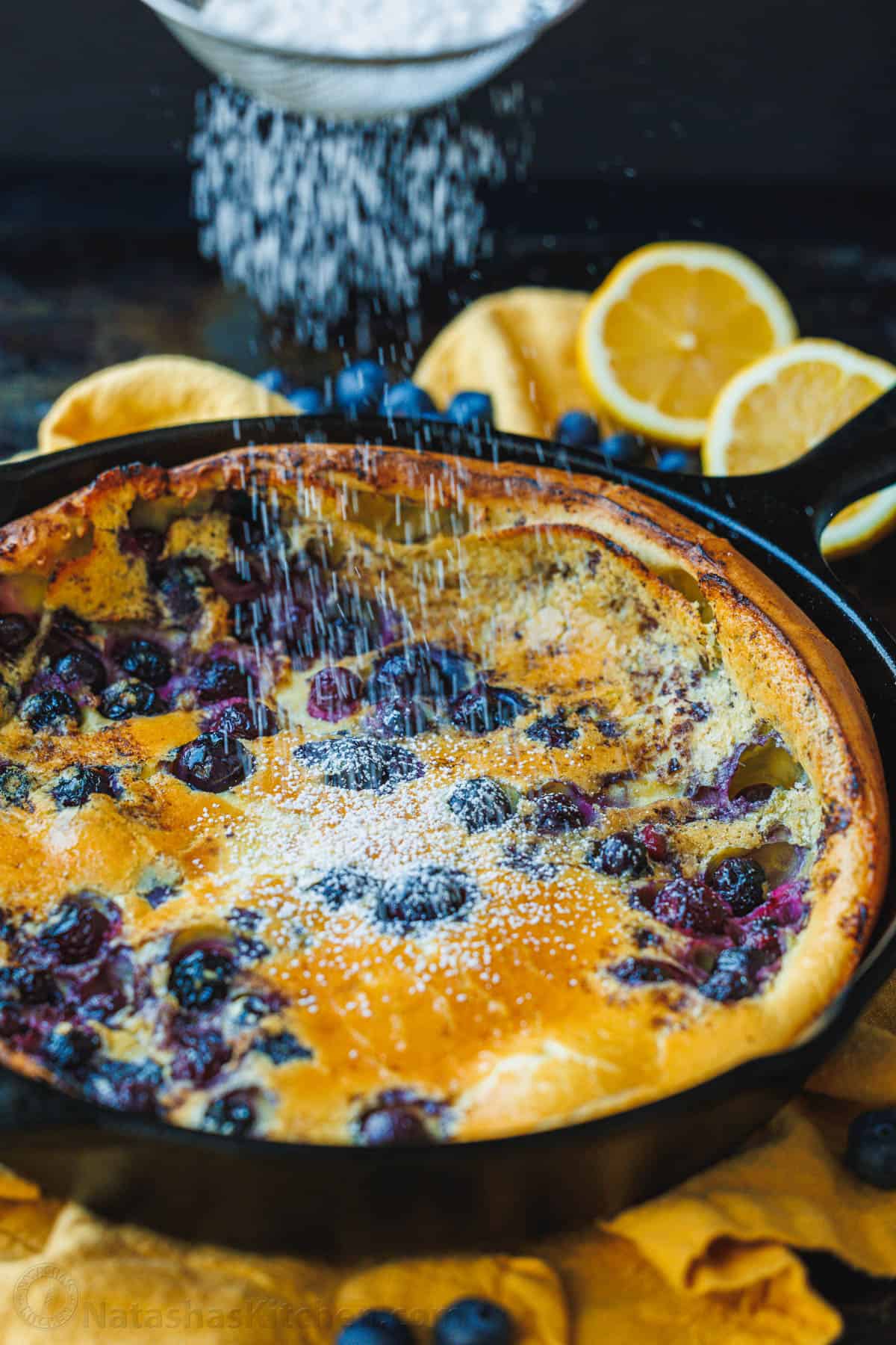 Blueberry Lemon Dutch Baby