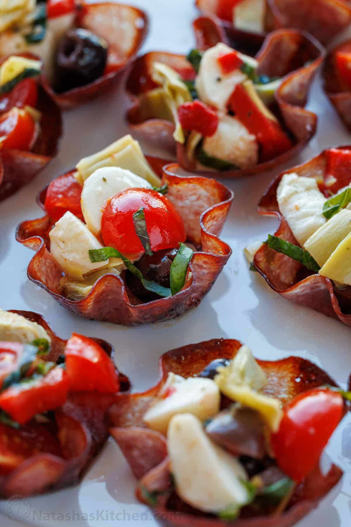 Salami Cups Antipasto Recipe