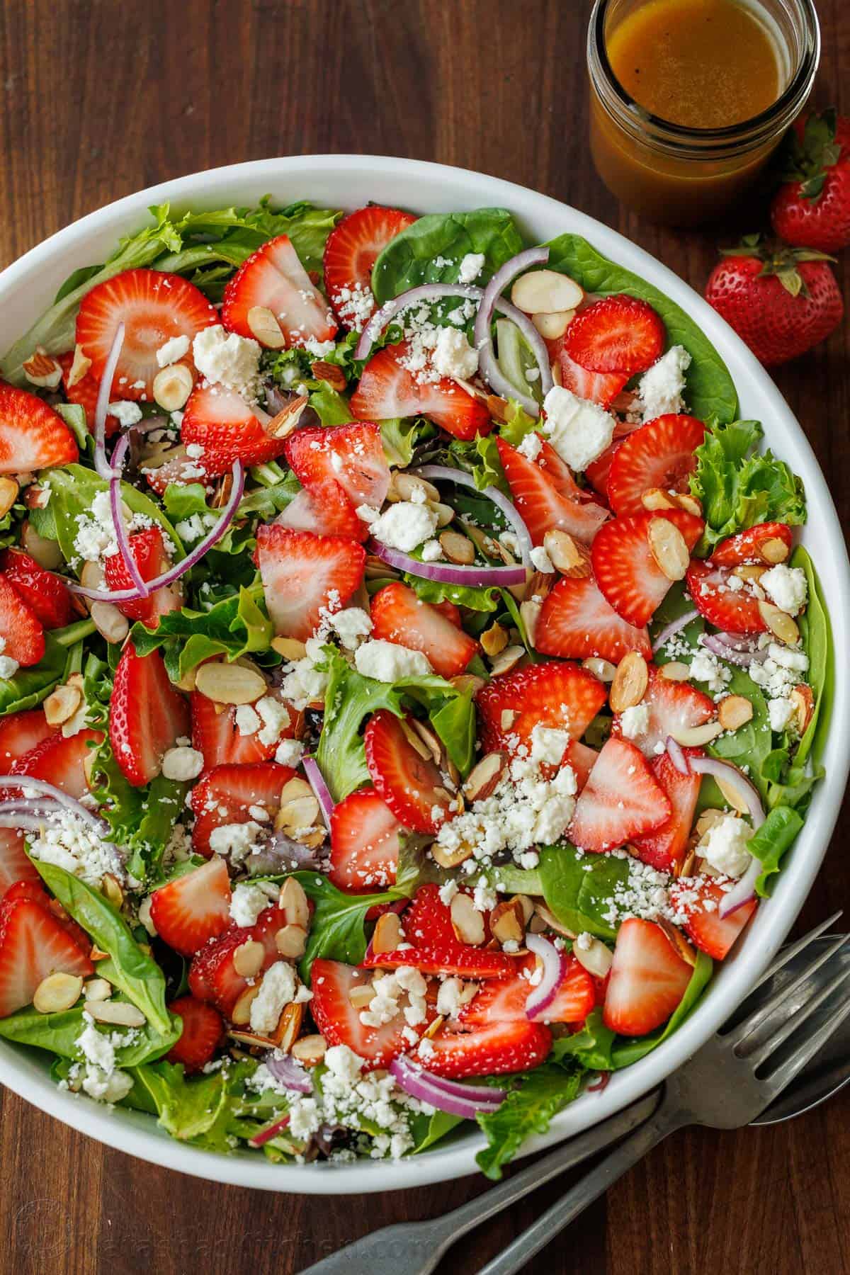 Strawberry Salad with Honey Vinaigrette