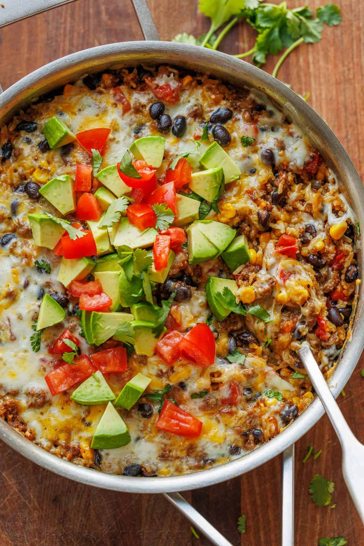 Mexican Beef and Rice Skillet Recipe