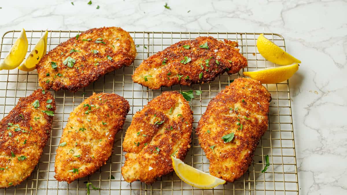 Crispy Breaded Chicken Cutlets