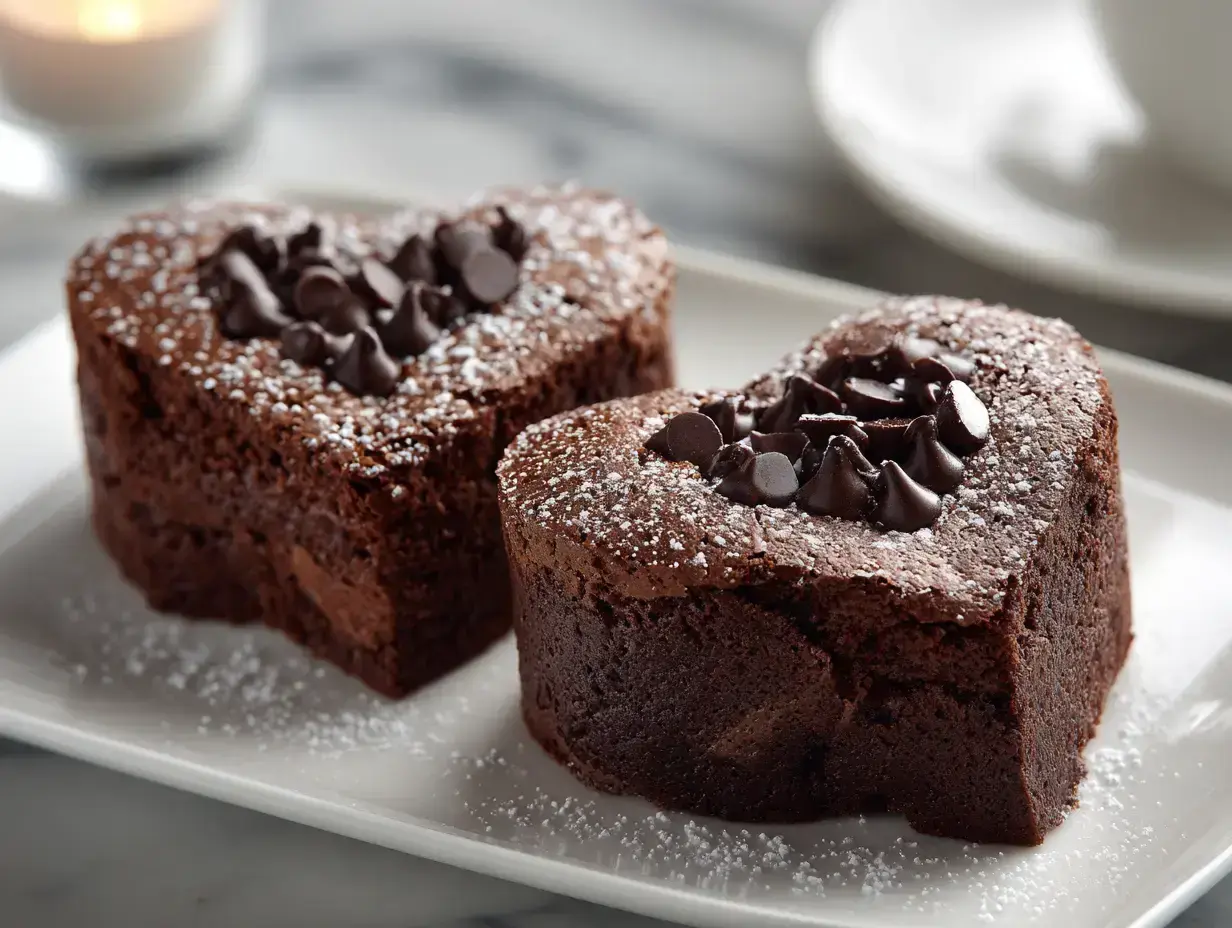 Heart Shaped Brownies