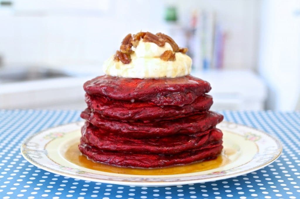 Red Velvet Pancakes