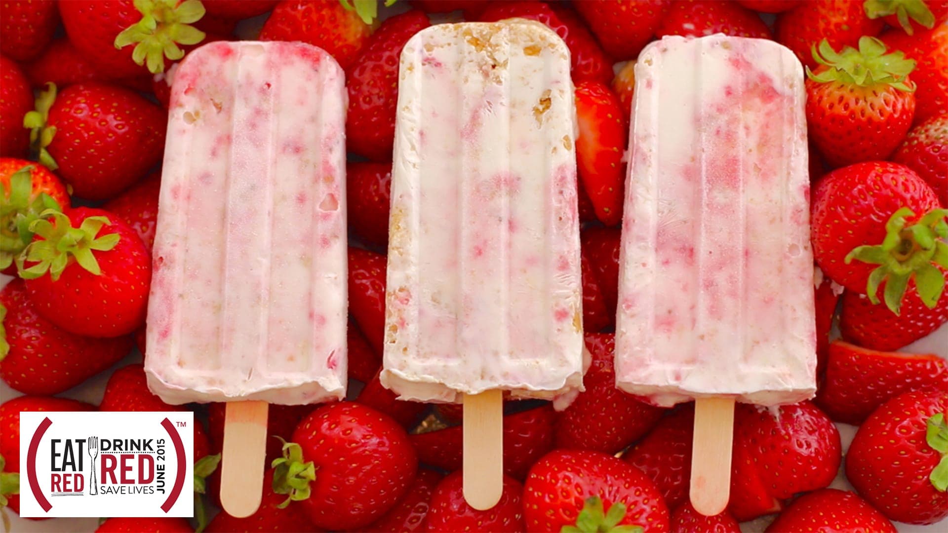 Strawberry Cheesecake Popsicles