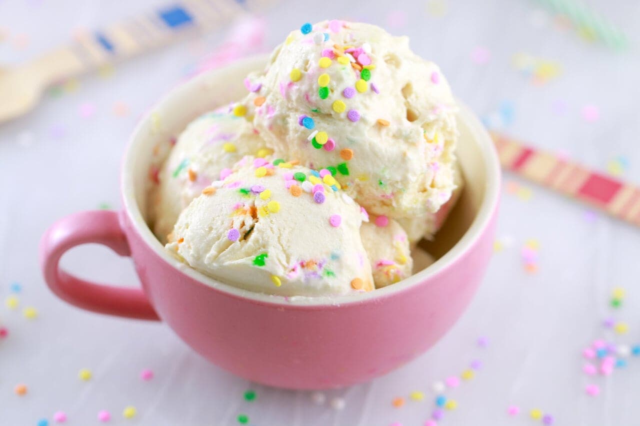 Cake Batter Frozen Yogurt