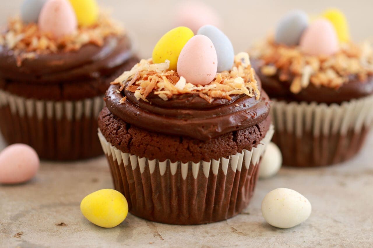 Flourless Chocolate Cupcakes (Small Batch Cupcakes for Spring)