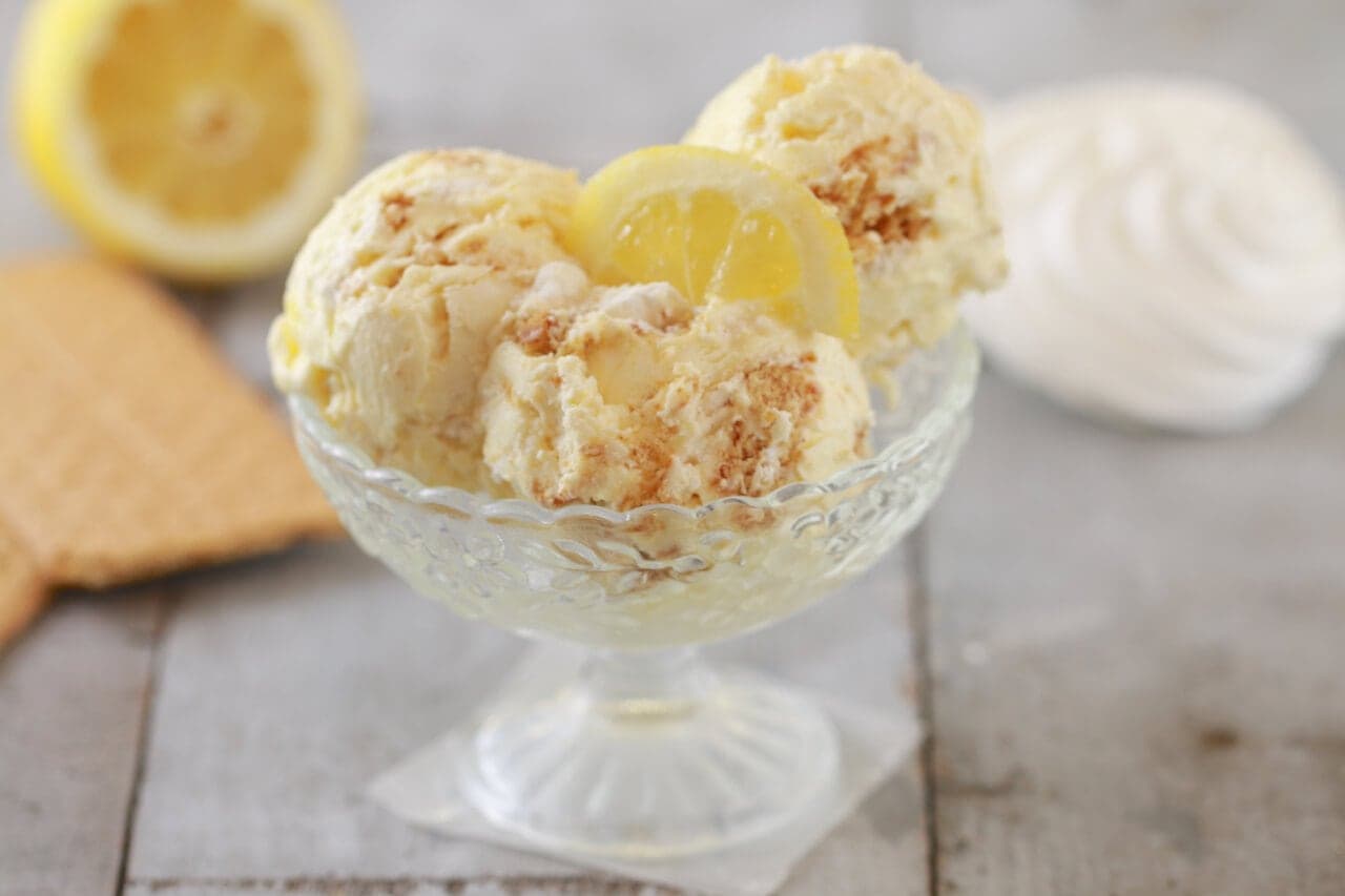 Lemon Meringue Pie Ice Cream (No Machine)