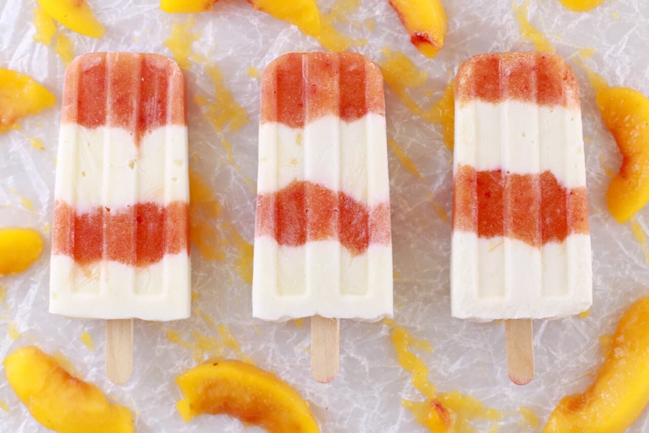 Peaches & Cream Popsicles