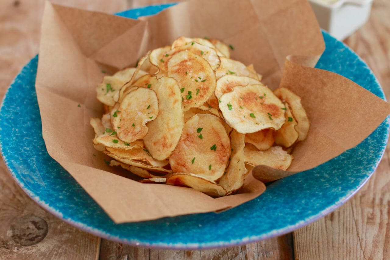 Crispy Microwave Potato Chips