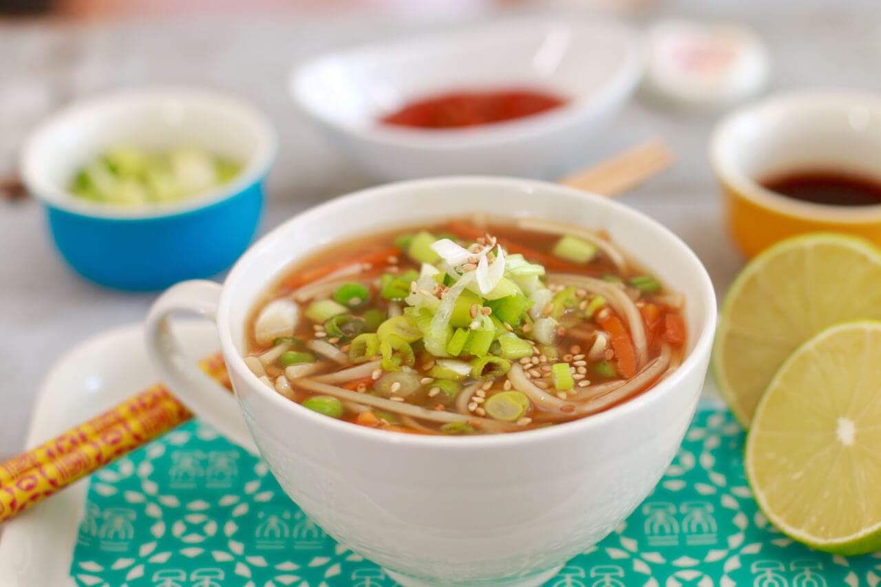 Homemade Microwave Ramen in a Mug