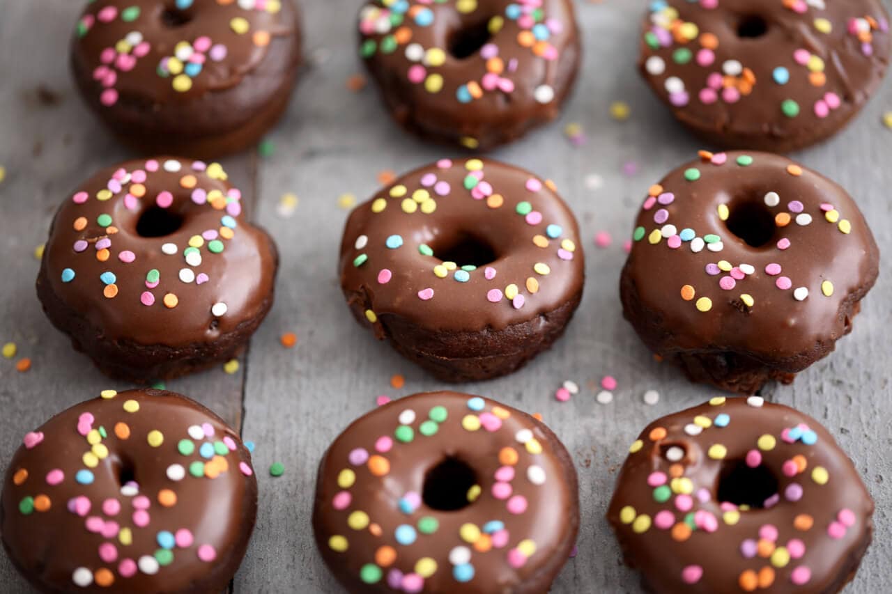 Chocolate Cake Donuts
