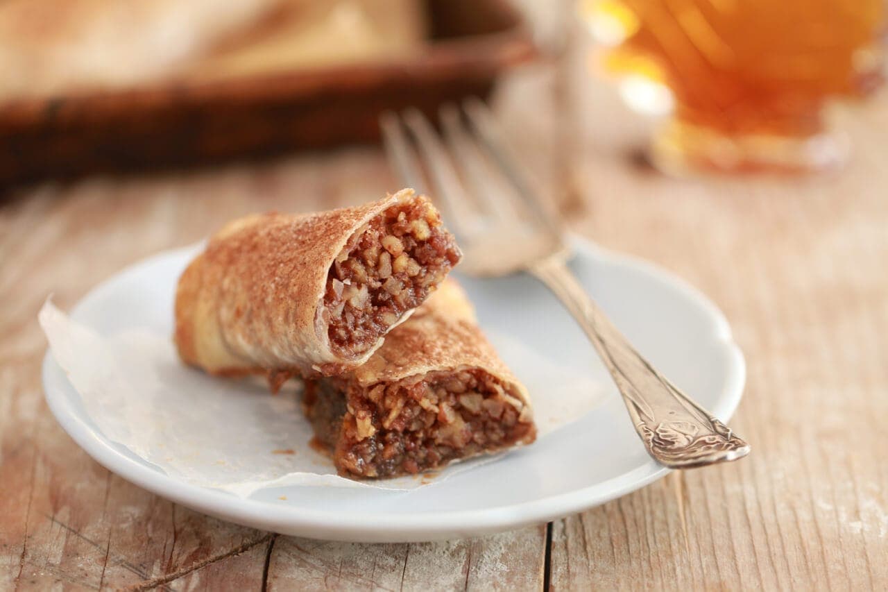 Pecan Pie Dessert Egg Roll