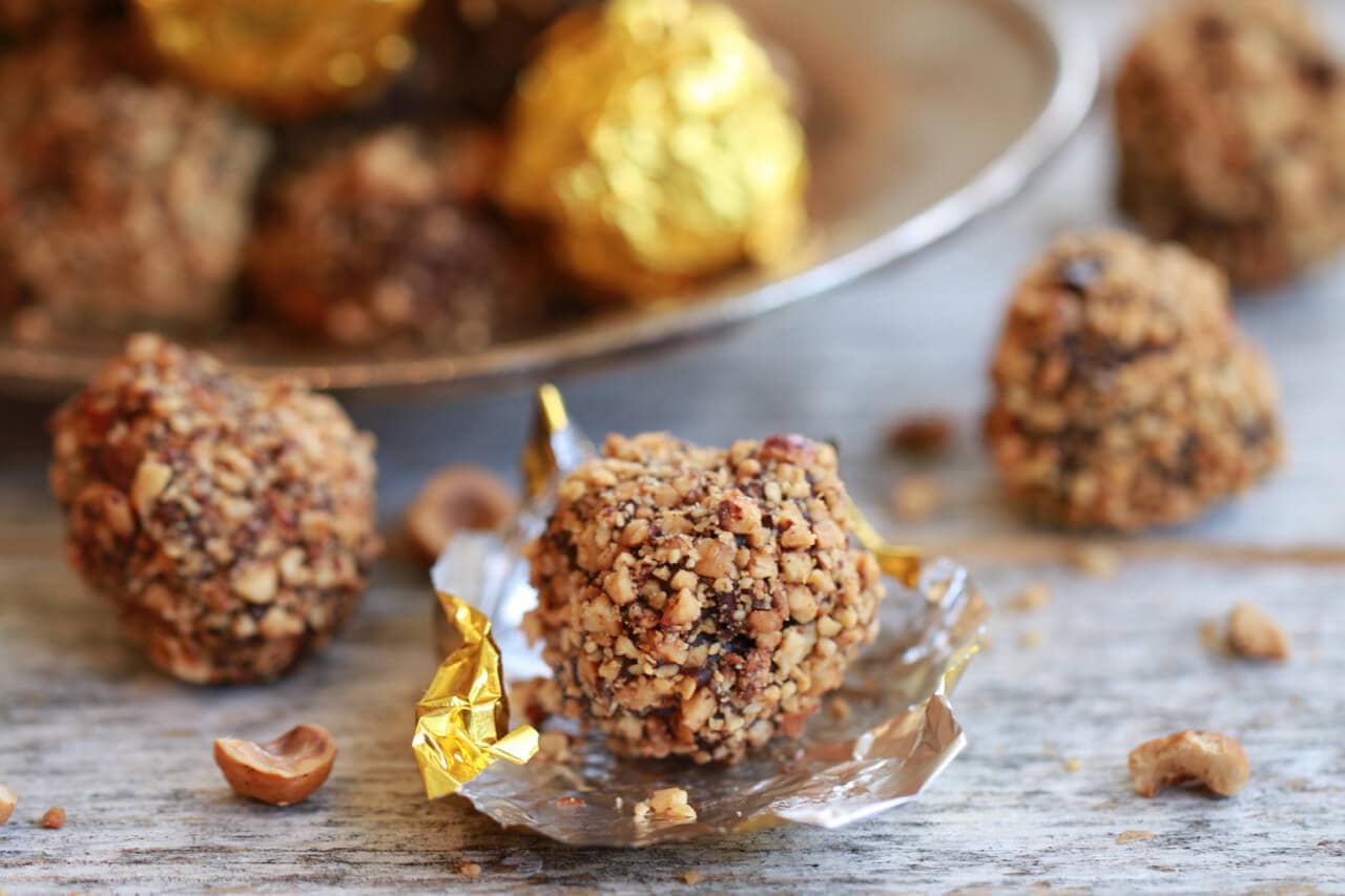 Homemade Ferrero Rocher