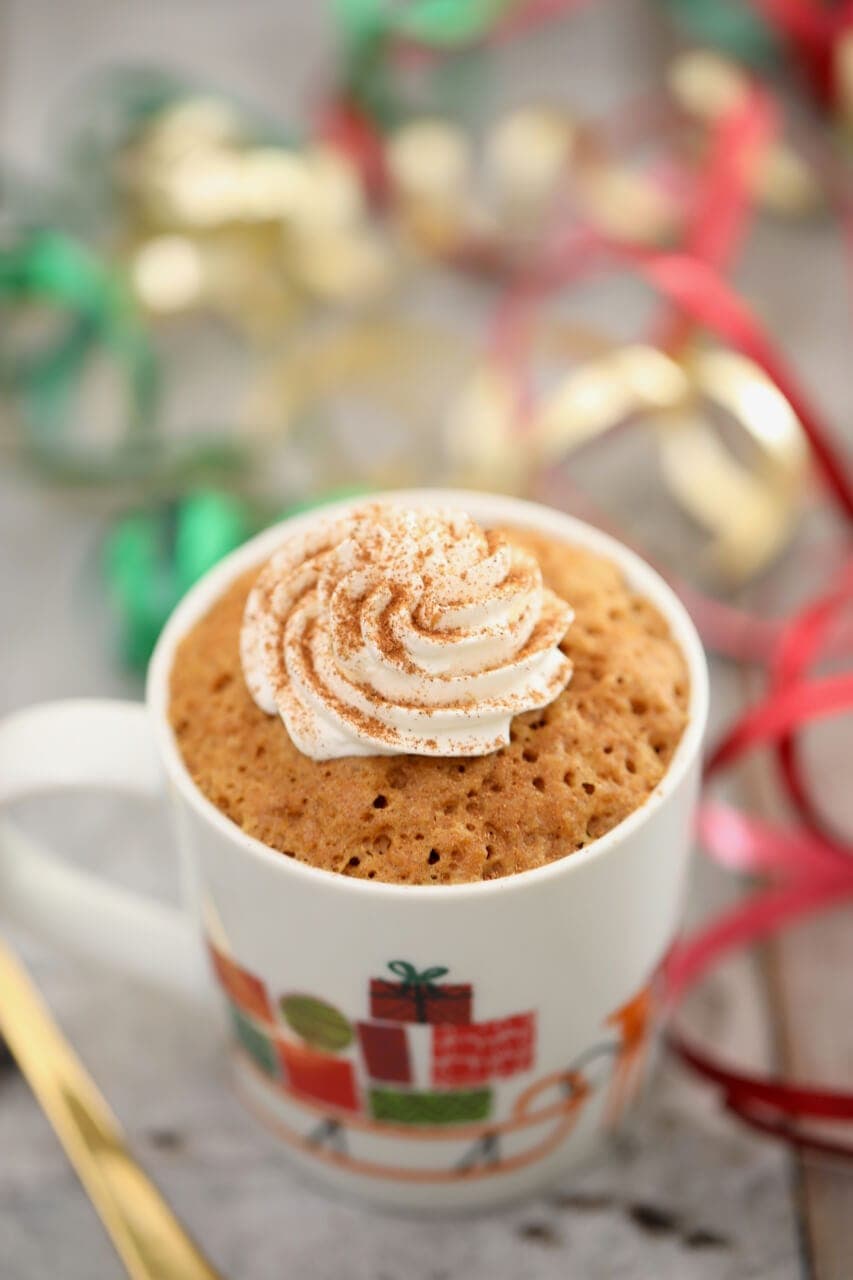 Gingerbread Mug Cake (Egg-free Recipe)