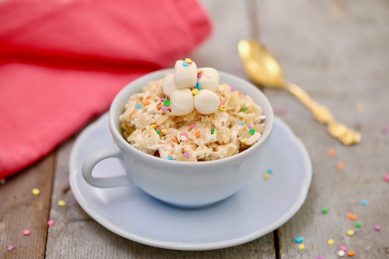 Microwave Rice Krispie Treat in a Mug