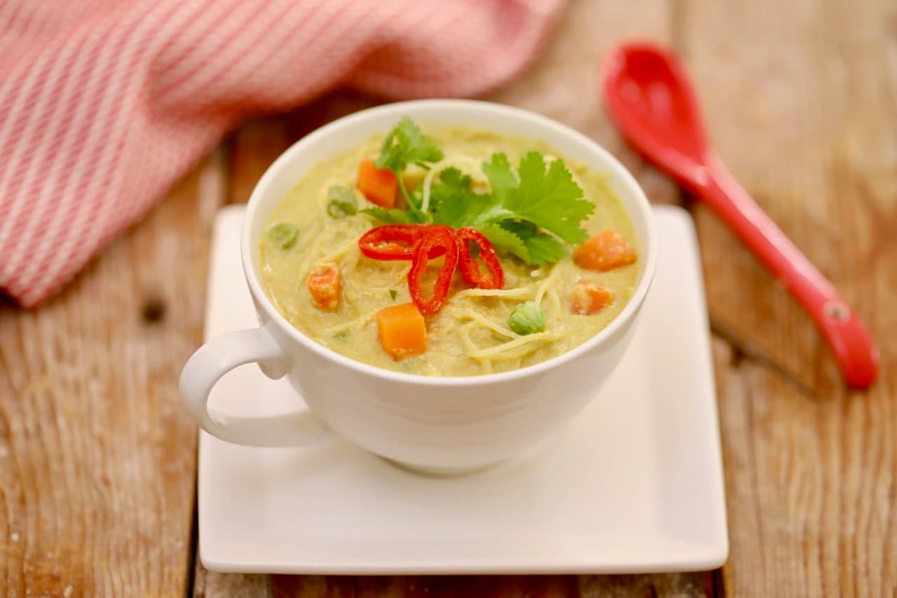 Microwave Thai Green Curry in a Mug