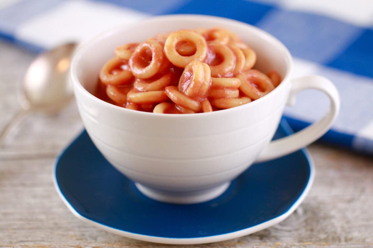 Homemade SpaghettiOs in a Mug
