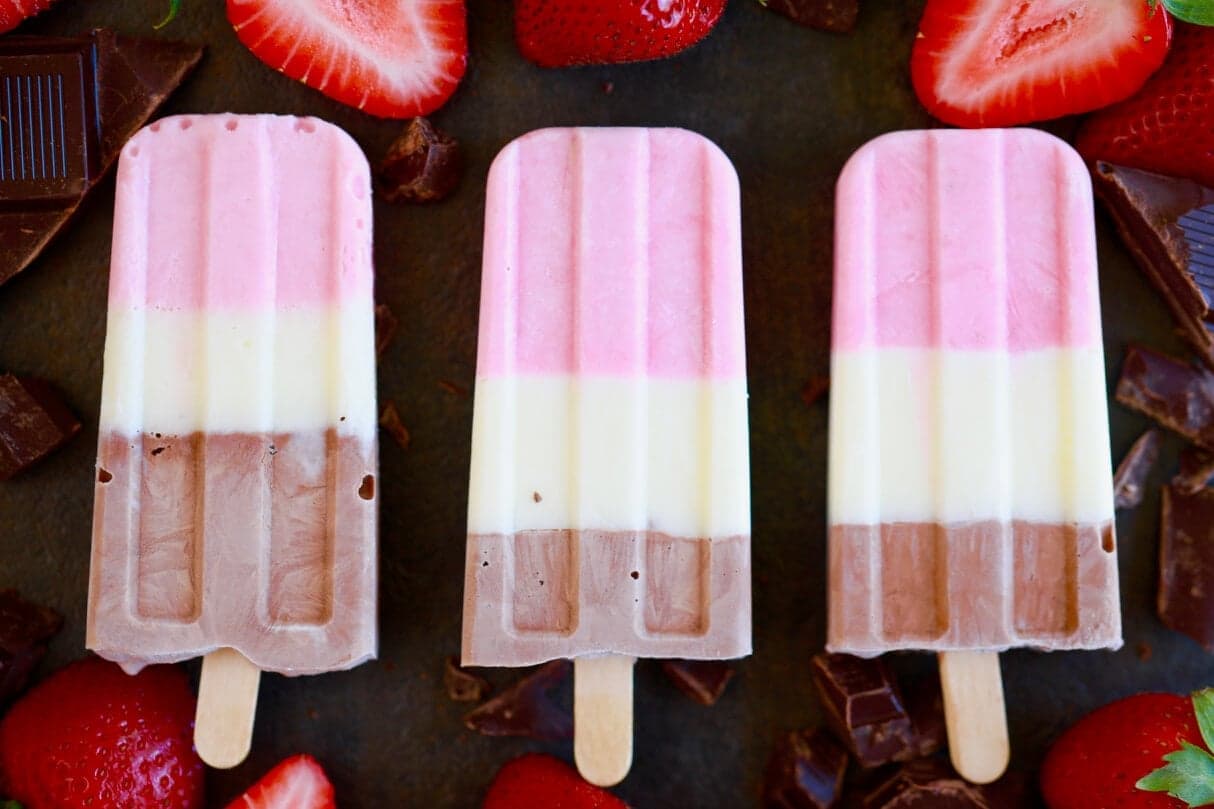 Neapolitan Popsicles Recipe