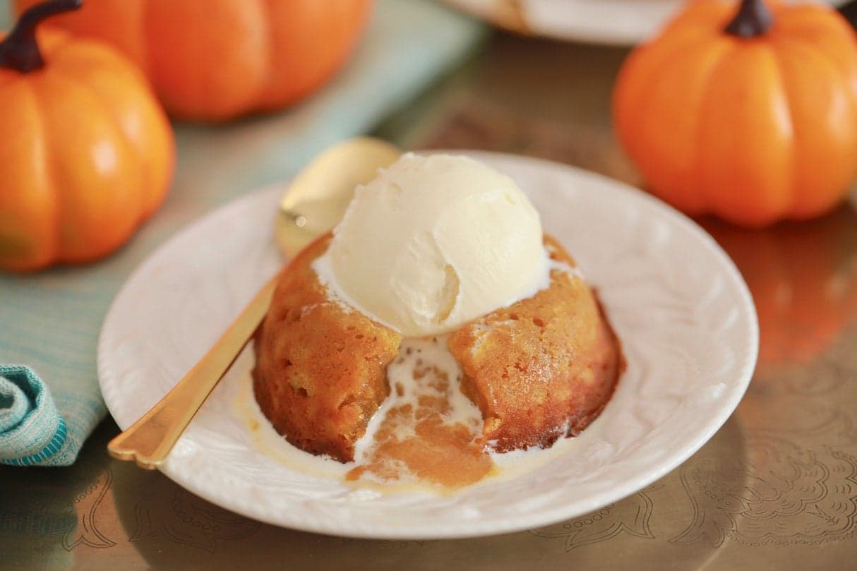 Pumpkin White Chocolate Lava Cake