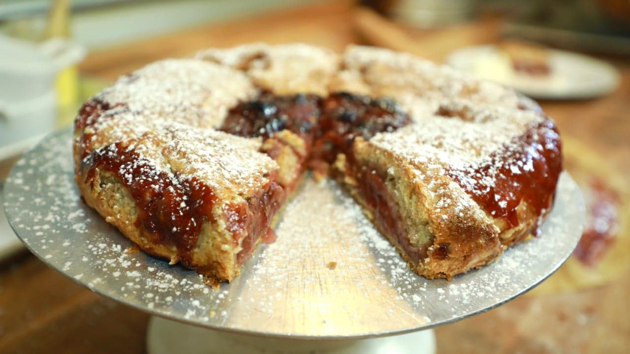 Strawberry & Rhubarb Crostata from Huckleberry Bakery & Cafe