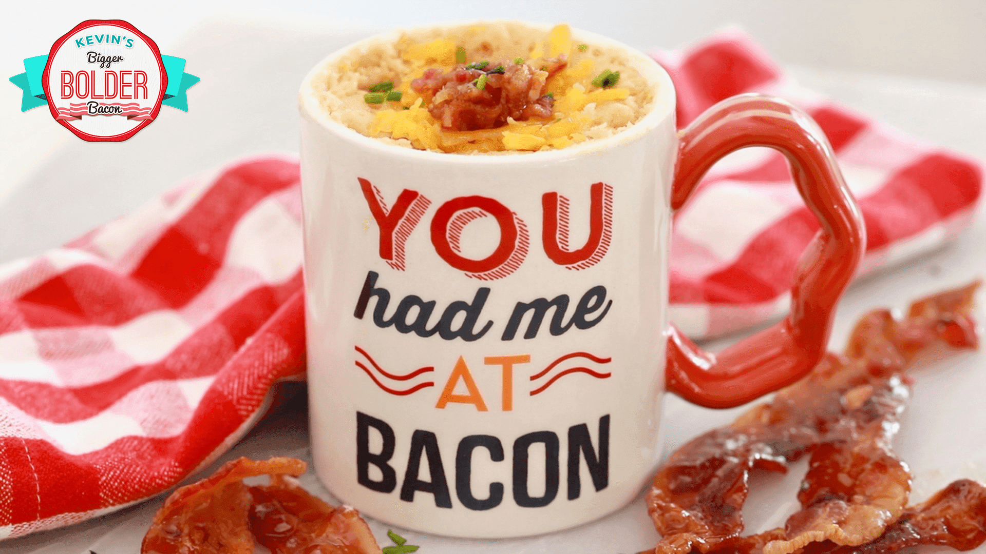 Maple Bacon Corn Cheddar Mug Muffin