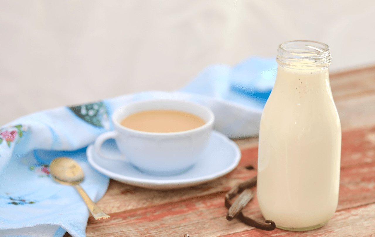 Homemade French Vanilla Coffee Creamer