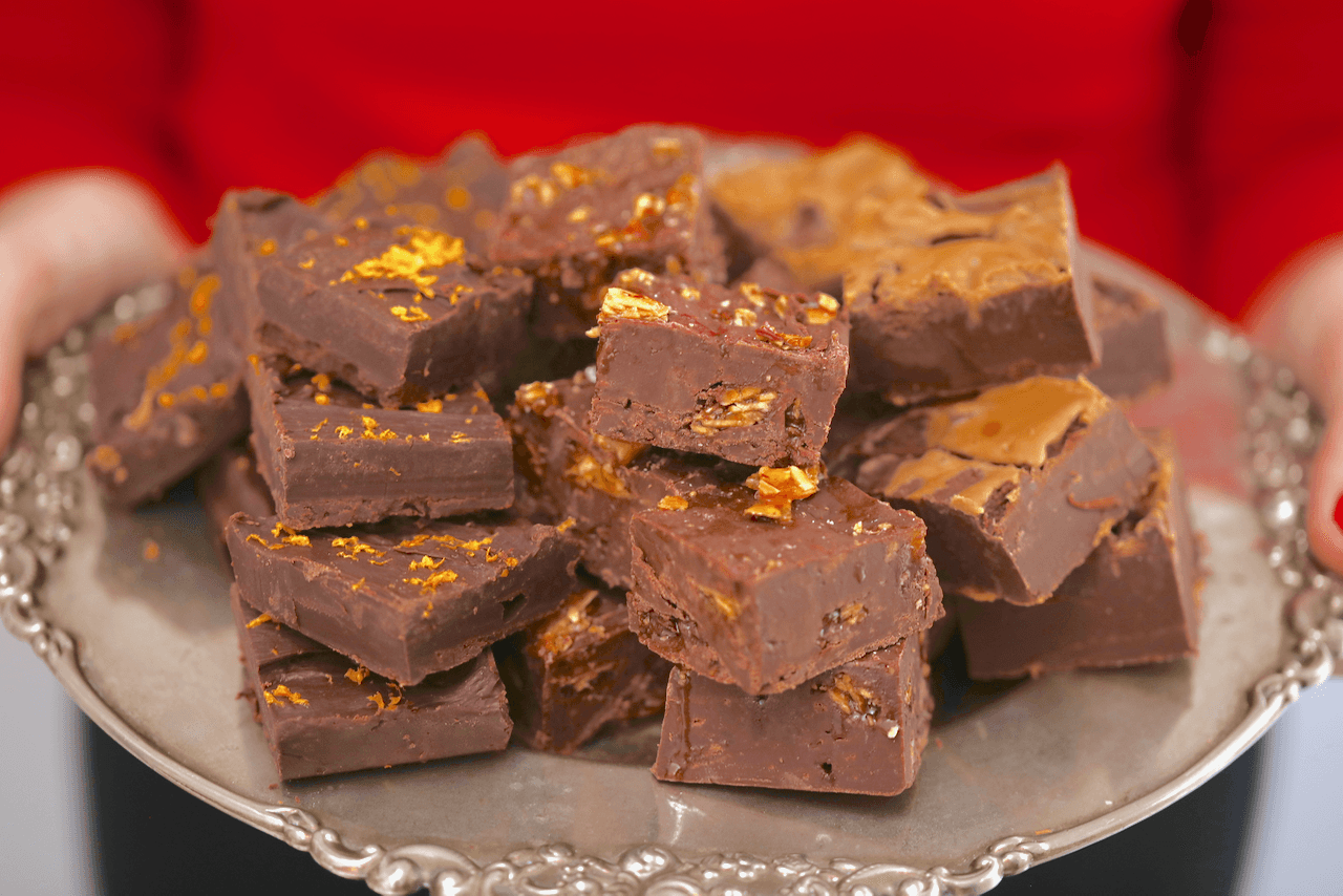 3 Microwave Fudge Recipes (Chocolate and Orange, Cookie Butter, and Praline)