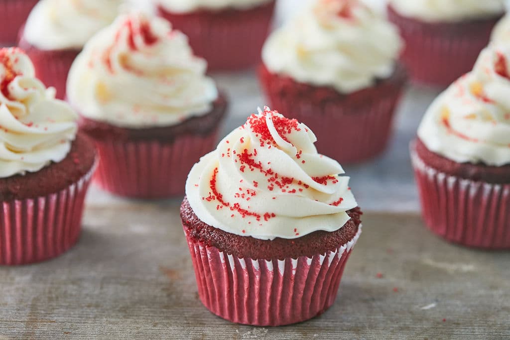 Red Velvet Cupcakes Recipe with Cream Cheese Frosting