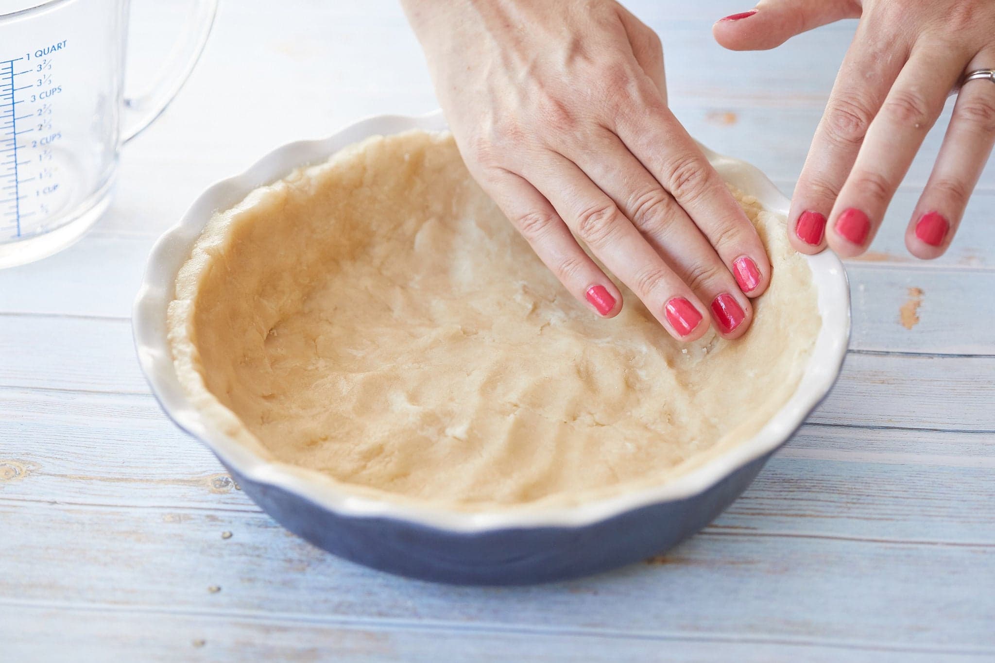 Simple Pie Crust (No Roll, 5 Mins)
