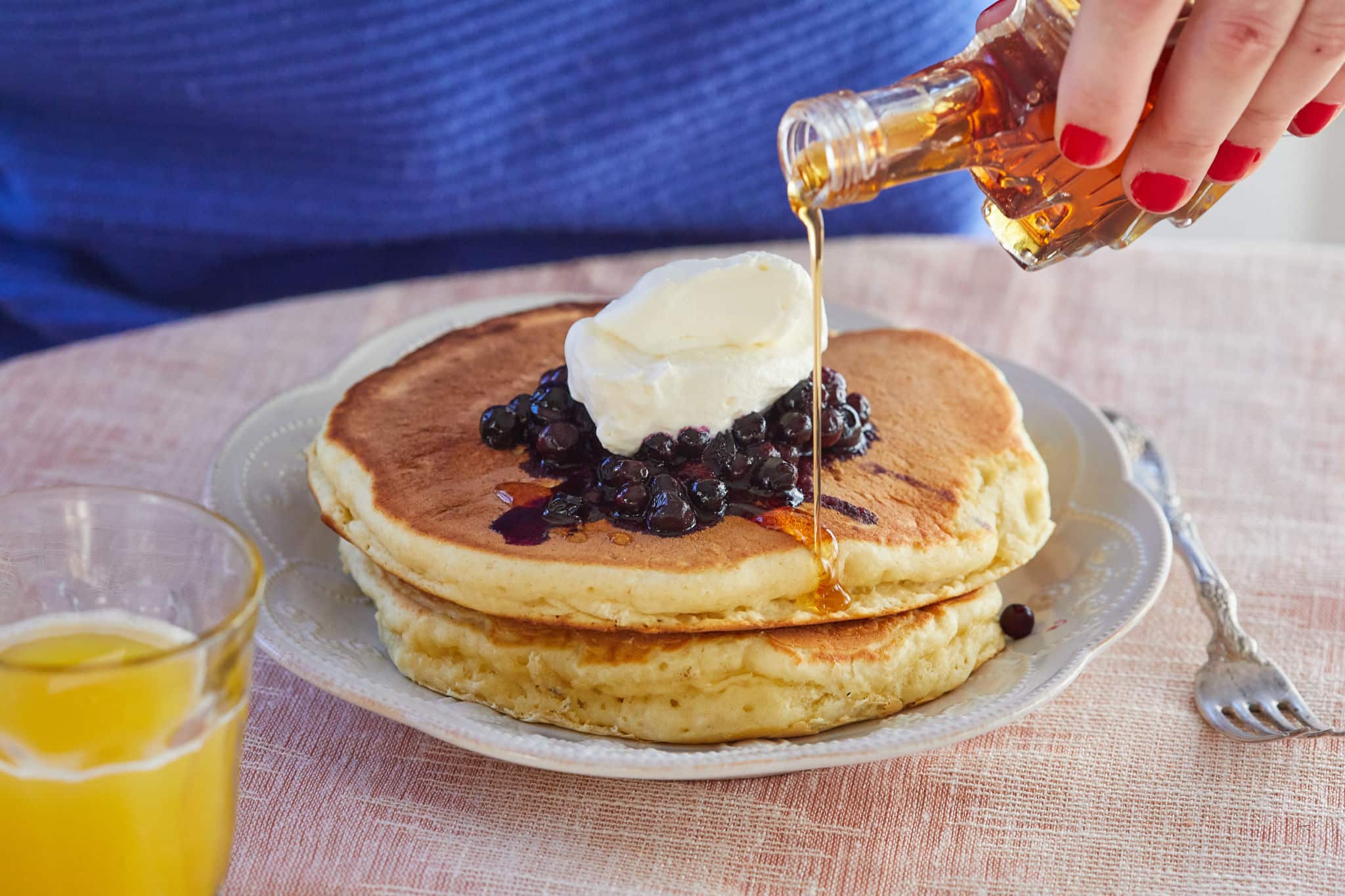 Single-Serving Fluffy Pancakes Recipe