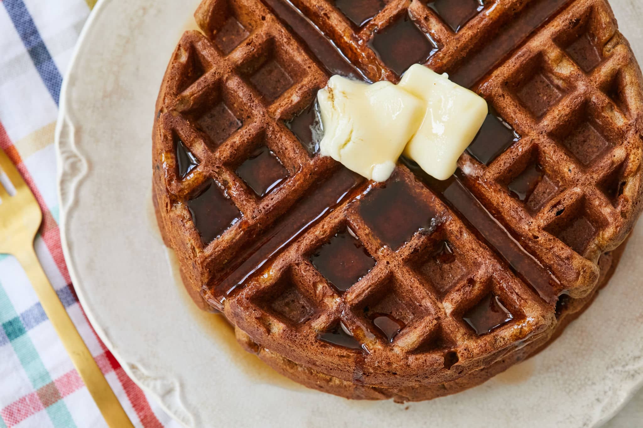 Buttermilk Gingerbread Waffles Recipe