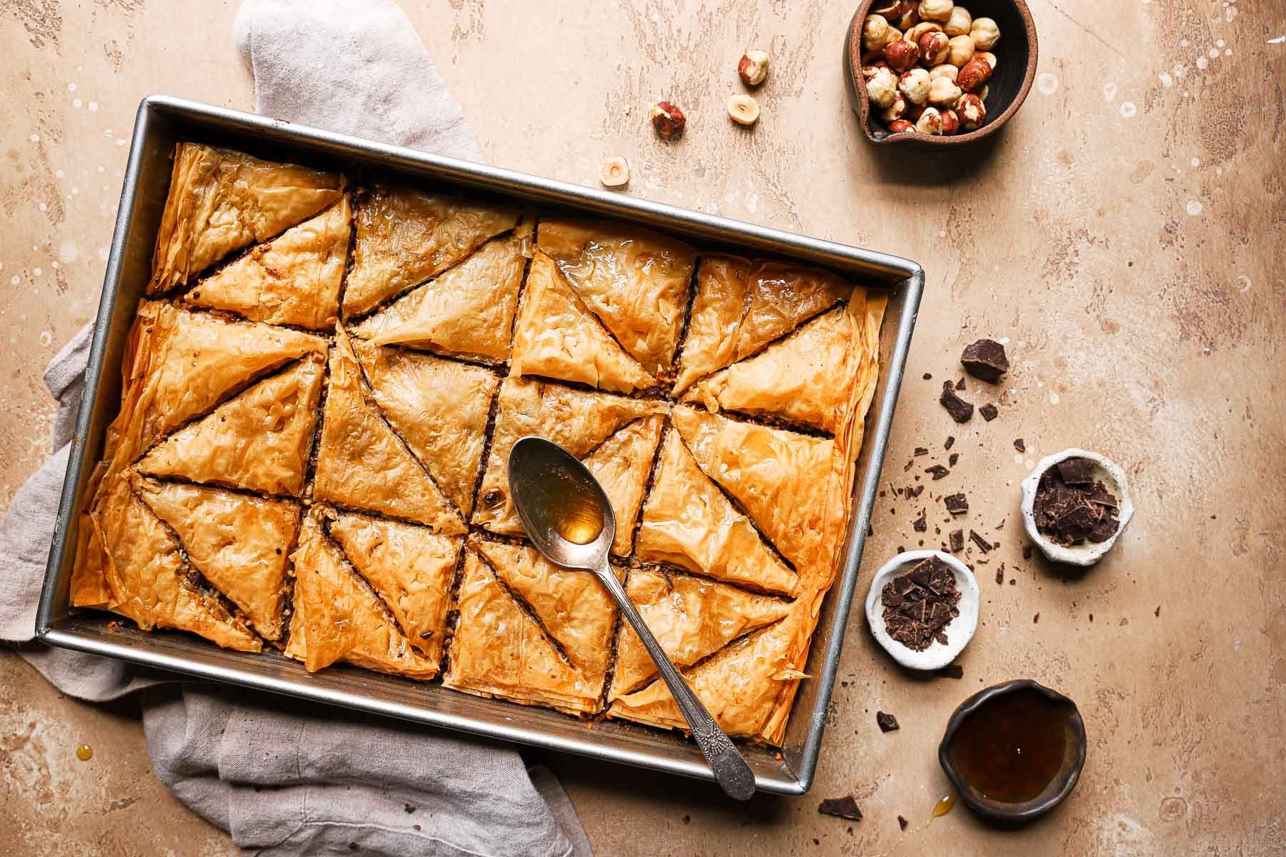 Homemade Chocolate Baklava