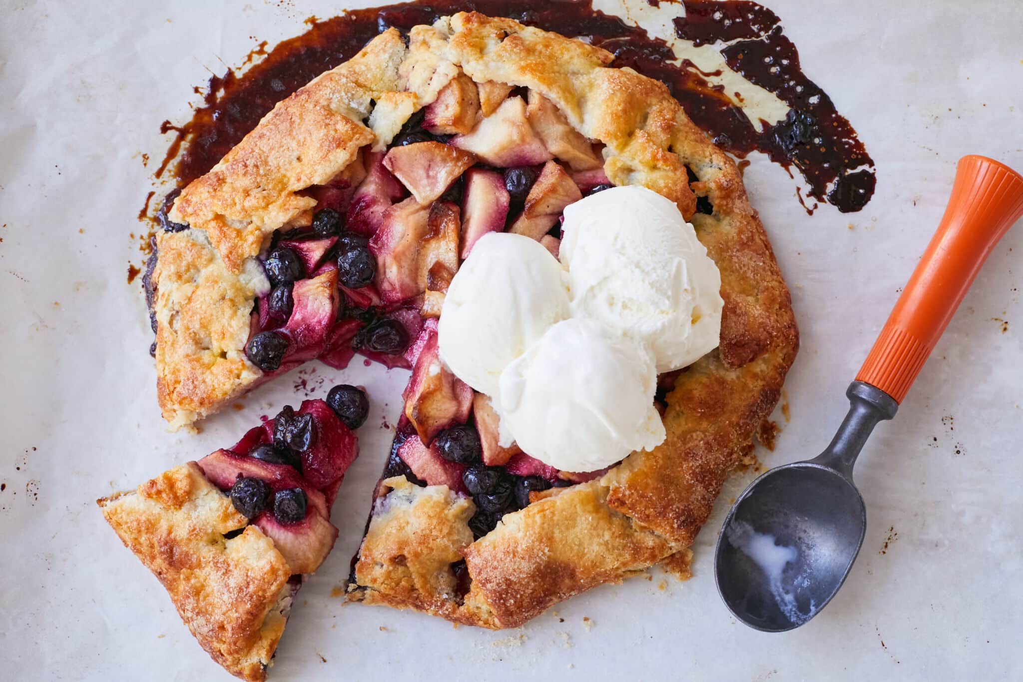 Apple, Blueberry and Vanilla Bean Galette Recipe