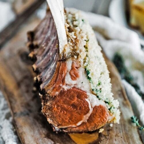 Roasted Rack of Lamb Persillade Recipe