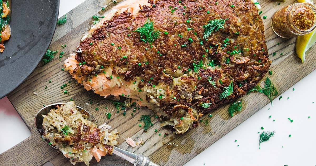 Potato-Crusted Salmon Recipe