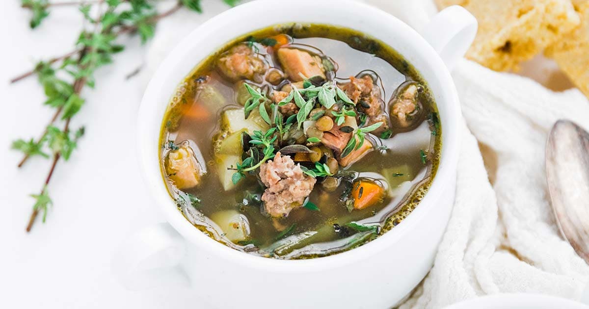 Ham and Lentil Soup Recipe