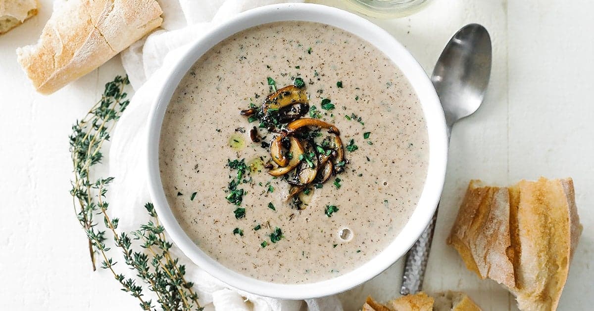 Homemade Cream of Mushroom Soup Recipe