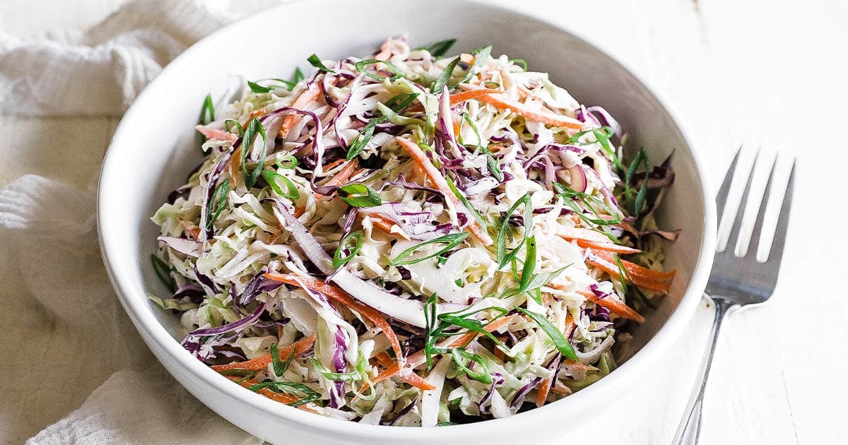 Easy Creamy Coleslaw Recipe