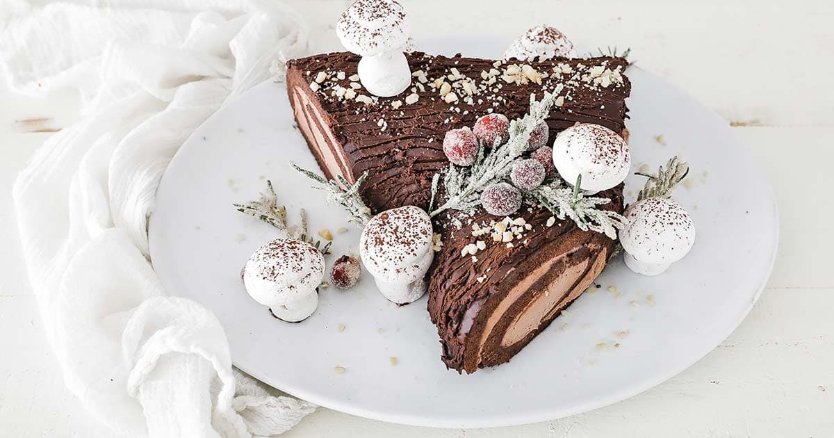 Christmas Yule Log Cake Recipe