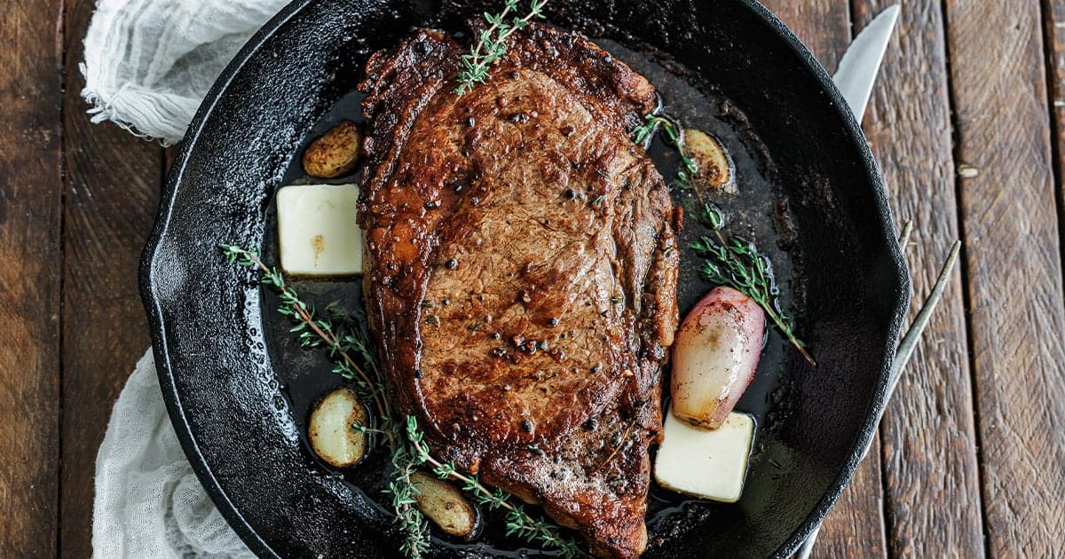 Pan-Seared Ribeye Steak Recipe